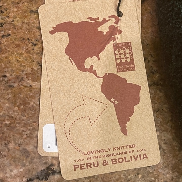 NEW! Andes Gifts Forest Green Hat, Beanie, Cap One Size NWT - Picture 6 of 6